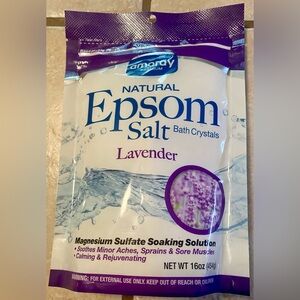 Natural Lavender Epsom Salt Bath Crystals
